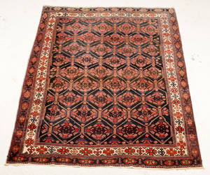 Persisk Afshar tæppe 194 x 152 cm.