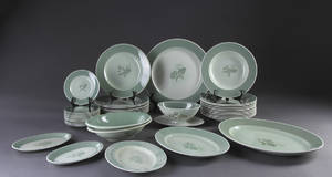 Nils service, fajance. Aluminia. 43