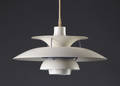 Poul Henningsen. PH5 pendel, hvidlakeret