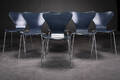 Arne Jacobsen. Seks Syveren stole, model 6