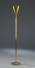 Standerlampe  uplight af messing 