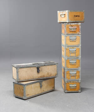 Förvaringslådor, 9 st