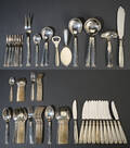 En stor samling bestik af plet ca. 90