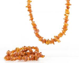 COLLIER, 2 st, Bärnsten