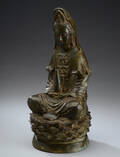 Buddha figur af bronze, 1900-tallet  