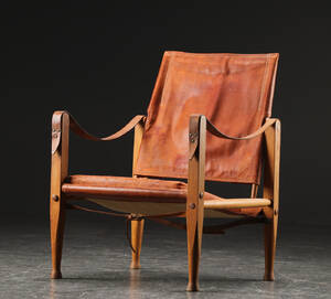 Kaare Klint. Safaristol med stel af asketræ  Denne vare er sat til omsalg under nyt varenummer 4458745