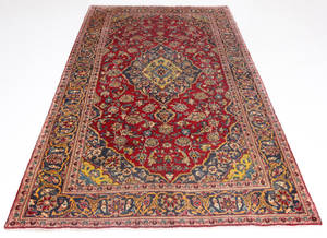 Kashan. Persisk håndknyttet tæppe. 255x152 cm.