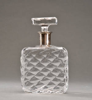 Karaffel med sølvmontering, ca. 1940