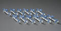 Royal Copenhagen, 12 knivstole af porcelæn 12