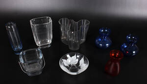 Holmegaard, Orrefors m.fl. , samling vaser m.m., glas 8