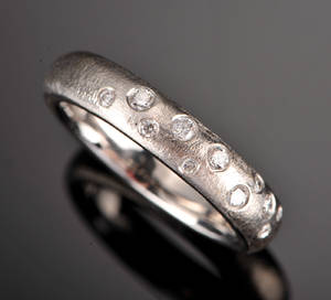 Brillantring 18 kt hvidguld