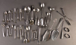 Blandet sølvbestik 34