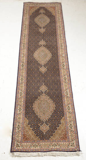 Persisk Tabriz løber, 305x83 cm.
