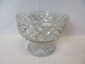 PRESSGLASSKÅL, H 18 CM