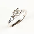 Solitairering Ca. 1.00 ct.
