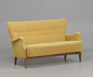 Dansk møbelproducent Sofa med mekkabetræk, 19401950