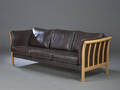 Dansk møbelproducent, tre-pers. sofa, læder