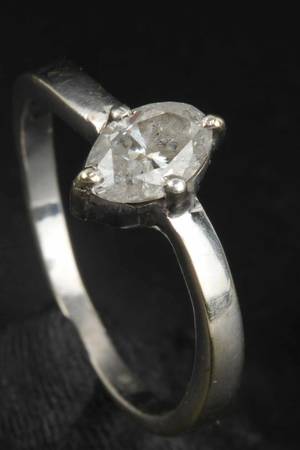 Solitairering, ca. 0.60 ct.