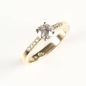 Solitairering Ca. 0.60 ct.