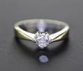 Brillant Solitärrenring, ca. 0.35 ct.