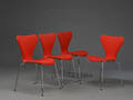 Arne Jacobsen. Fire 7er stole, model 3107 4