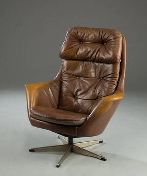 Lænestol af læder Denne vare er sat til omsalg under nyt varenummer 4662236