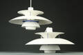 Poul Henningsen. To PH5 pendler af hvidlakeret metal 2 
