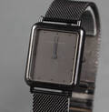 Thorup  Bonderup for Georg Jensen, herrearmbåndsur, sort stål, model 348. Denne vare er sat til omsalg under nyt varenummer 4106608