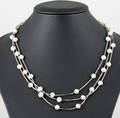 3 strand fresh water pearl necklace