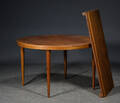 Kai Kristiansen. Spisebord af teak, 2 tillægsplader 3