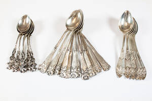 Kaffeskedar 1266, silver, 1900-tal.