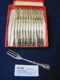 12 BAKELSEGAFFLAR ROSEN,STPL SILVER, 190 G