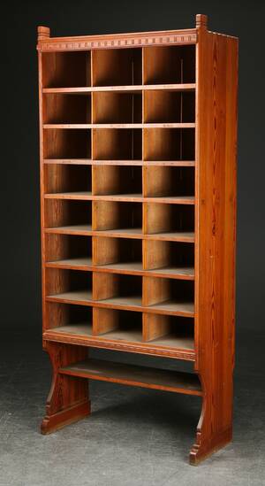 Martin Nyrop. Reol tegnet til Københavns Rådhus