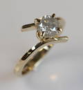 Solitaire ring ca. 0.95 ct.