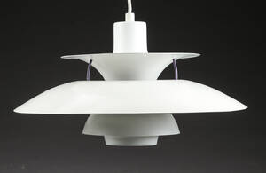 Poul Henningsen. PH5 pendel, hvid