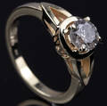 Solitaire ring ca. 0.90 ct.