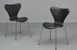 Arne Jacobsen. To stole model 3107 2