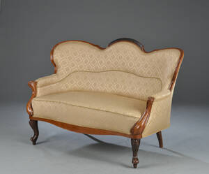To-pers. sofa i rokokostil, 1900-tallet Denne vare er sat til omsalg under nyt varenummer 4660406