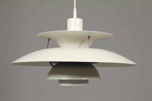 Poul Henningsen , PH5 pendel, hvid.