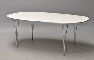 Piet Hein  Bruno Mathsson. Super Ellipse spisebord. Årg. 2007. 180 x 120