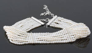 10 strand cultured fresh water pearl necklace