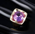Herman Siersbøl. Ring i 14 kt. guld med syntetisk safir