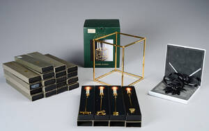 Georg Jensen. Samling lysholdere mm. 24