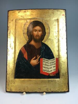 Nachbildung einer russischen Ikone des Christ Pantokrator 