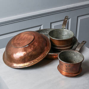 KOPPARFÖREMÅL, bl.a handfat, 1800-tal