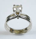 Solitaire ring med brillant 1.01 ct