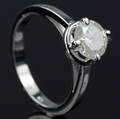Solitaire ring ca. 1.06 ct.