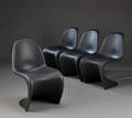 Verner Panton. Sæt på fire frisvinger stole Panton Chair 4 