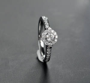 Brillantring, ca. 0.33 ct.