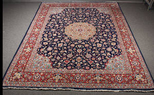Persisk Isfahan tæppe, 408 x 308 cm.